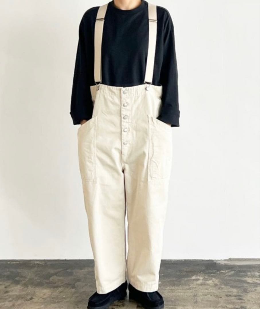 HARVESTY チノサスペンダーガーデンパンツ