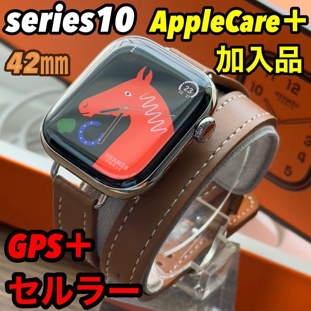 2710 最新機種　Apple Watch エルメス　シリーズ10 シルバー