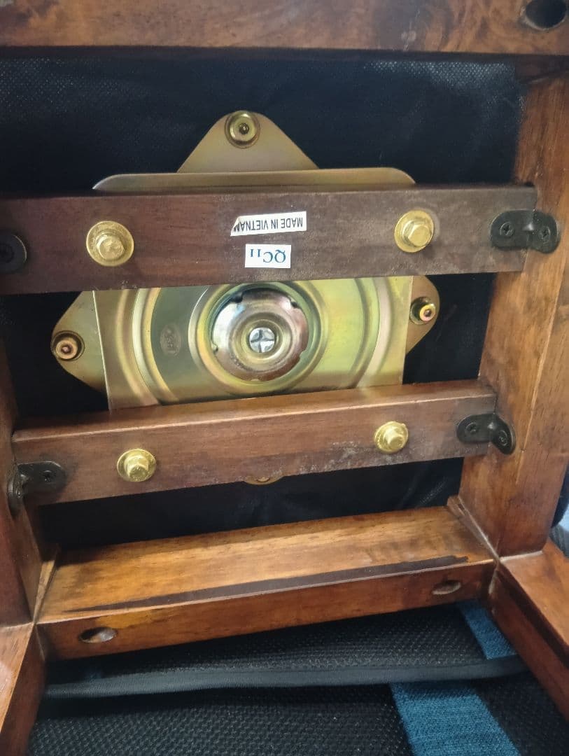 ヴィンテージ MORISHIGE PUレザー アンティーク回転チェア②