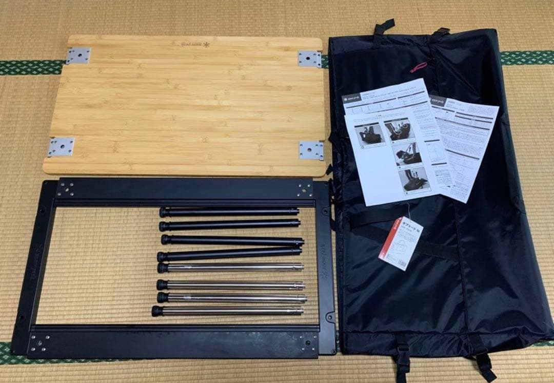 Peek IGTブラック シングルテーブル竹 ギアトート 400脚セット