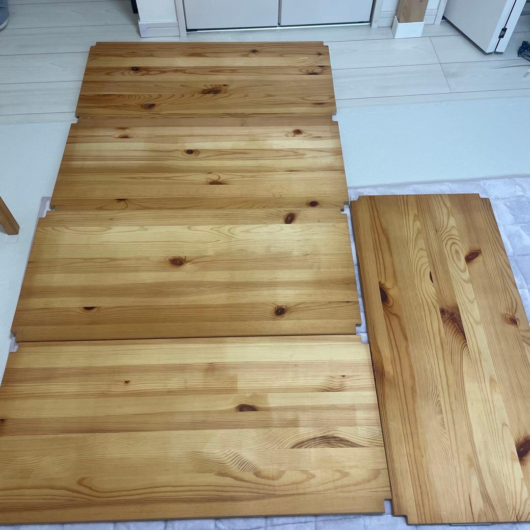 無印　パイン材ユニットシェルフ　幅86センチ