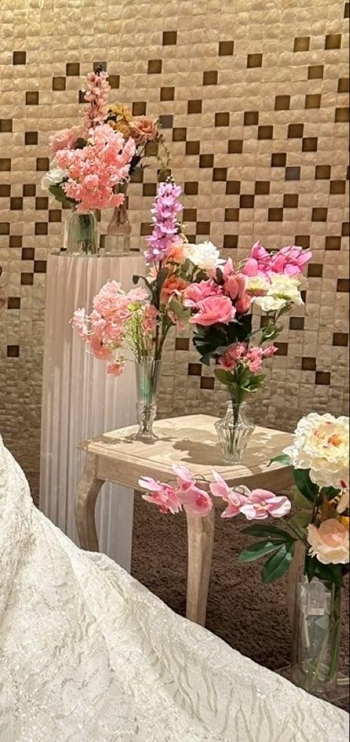 造花、フラワーベースセット