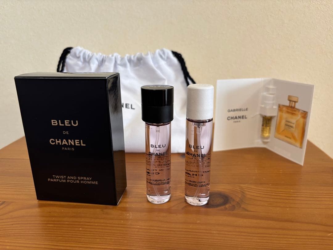 CHANEL ブルー ドゥ シャネル パルファム トラベルスプレイ リフィル2本