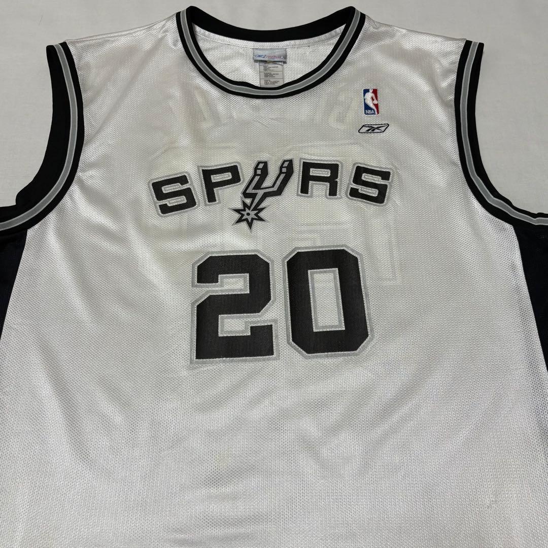 【REEBOK】バスケシャツ NBA サンアントニオ・スパーズ ジノビリ 20