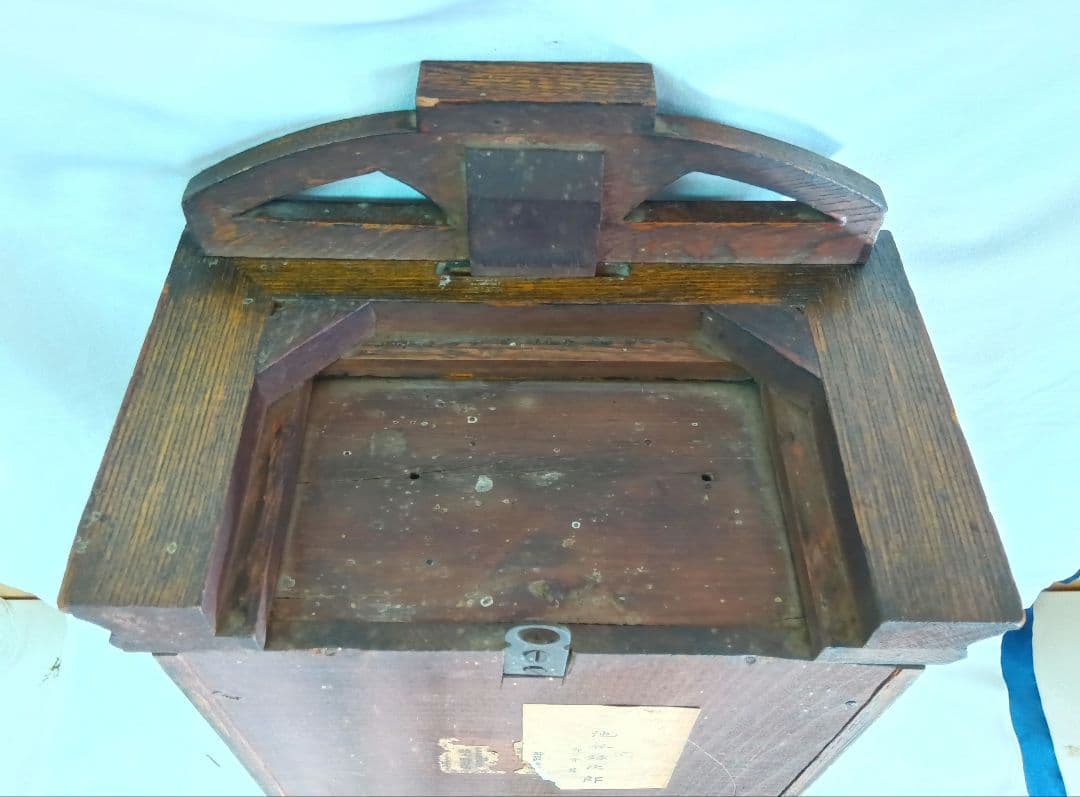 IDEAL　木製掛時計　ゼンマイ式振り子時計　レトロ　小栗時計製造所　骨董