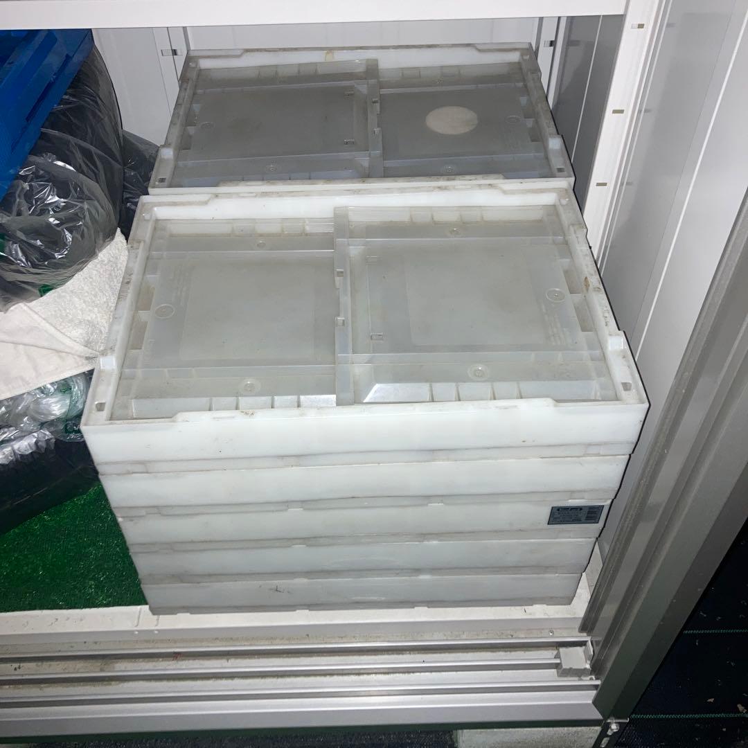 透明プラスチック収納ボックス　10台