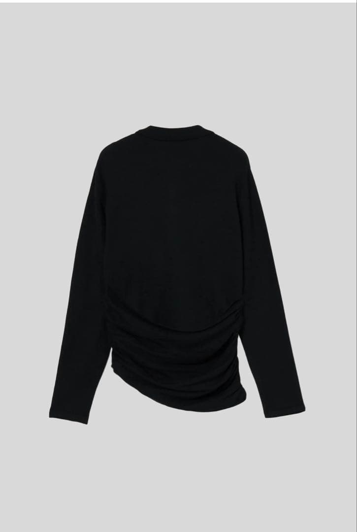 完売商品　IIROT Cashmere Polo Knit_Black