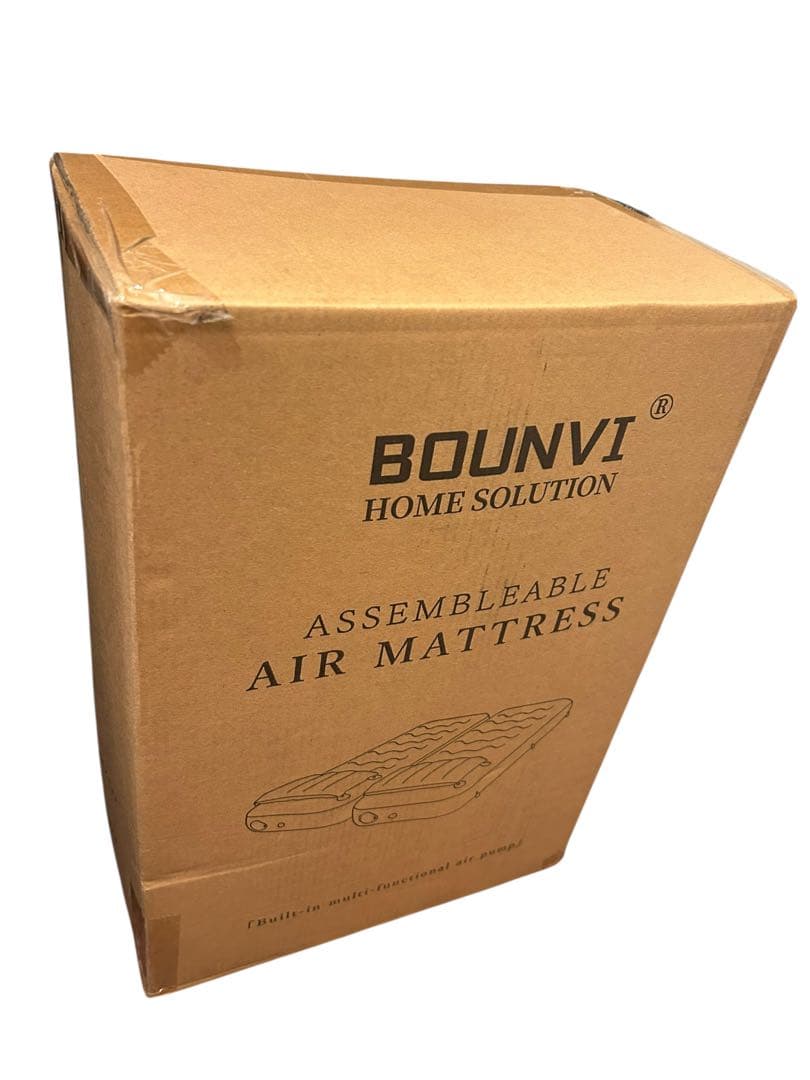 エアーベッド 電動ポンプ内蔵 厚50cm シングル2個セット　ダブルベッド