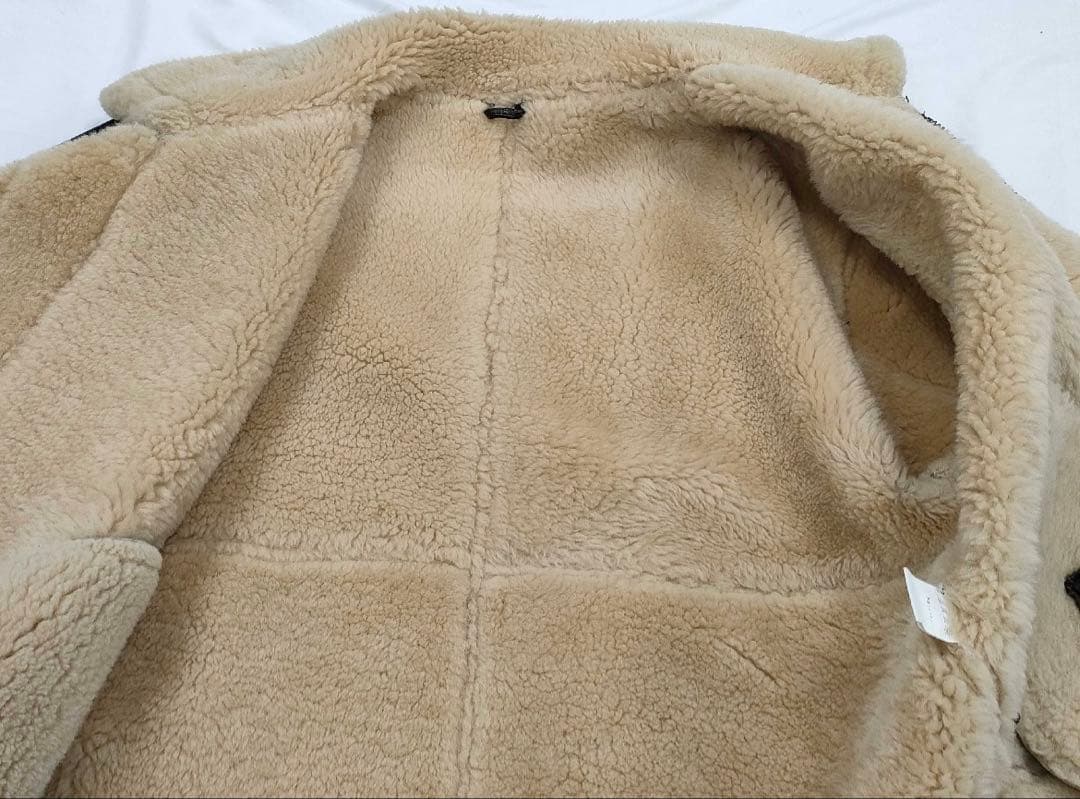 希少LサイズPOTTAR USA製 ムートン フライトジャケット B-3