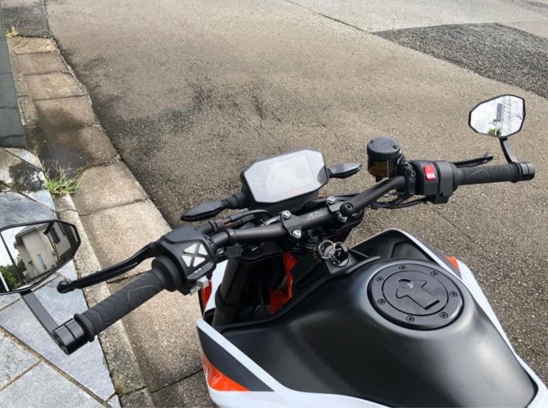 【極美品】KTM ハンドルバーエンドミラーセット 純正パワーパーツ