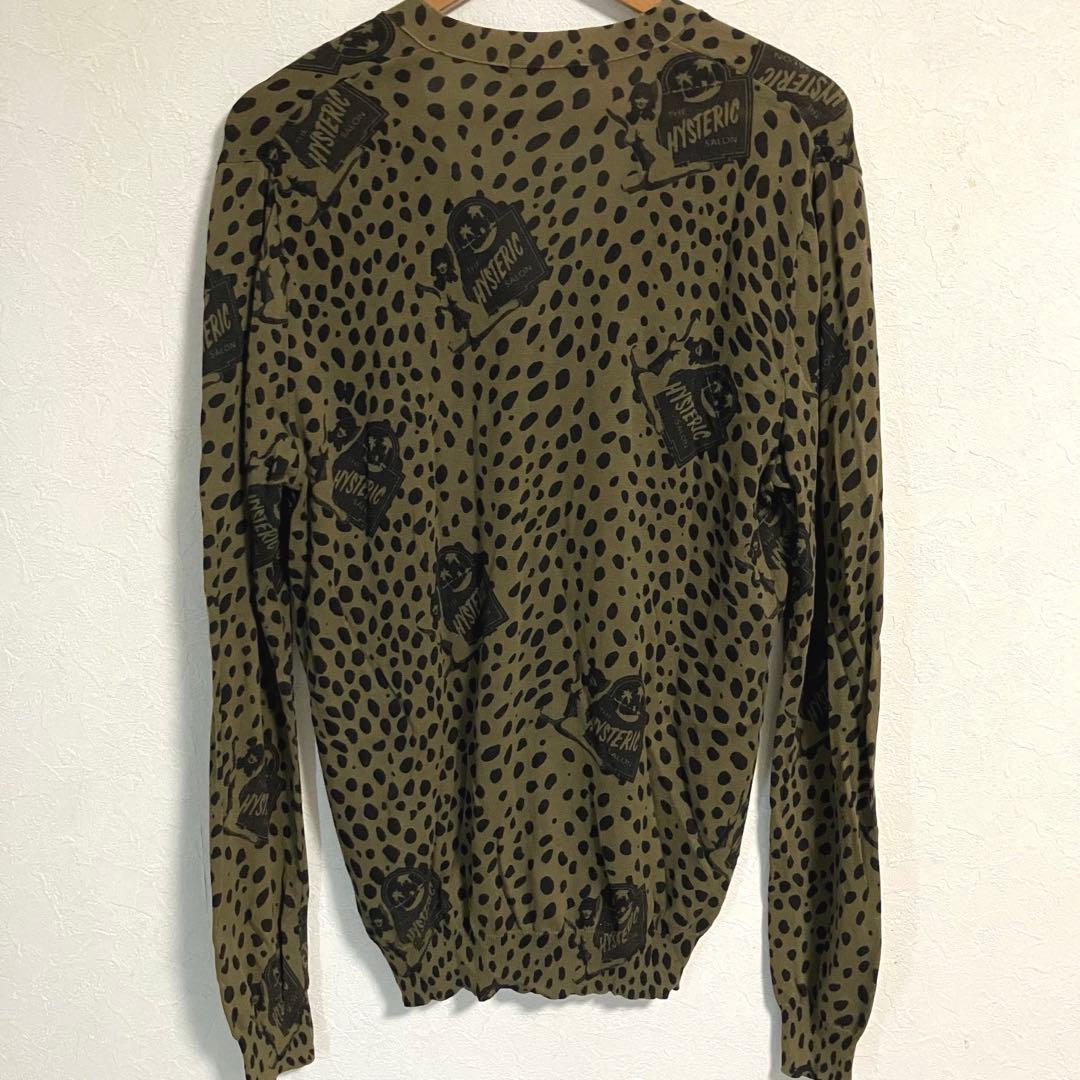 【状態良好❗️】HYSTERIC GLAMOUR 総柄 カーディガン Lサイズ