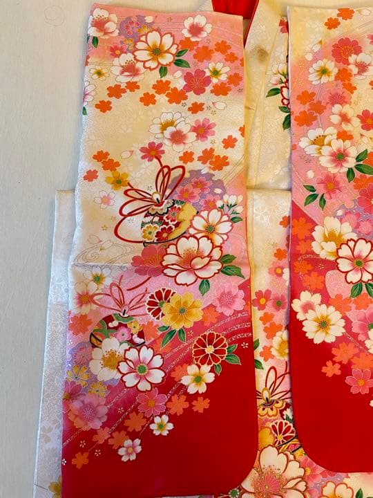 七五三　七歳　 着物　長襦袢  半衿付き