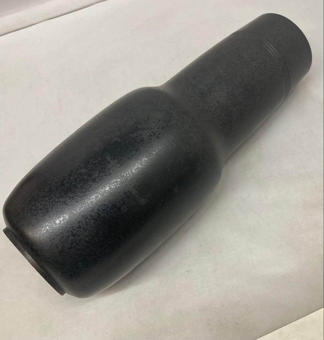 B454b「朧銅花瓶」中川衛案　高橋介州監作　共箱　石川県　合作