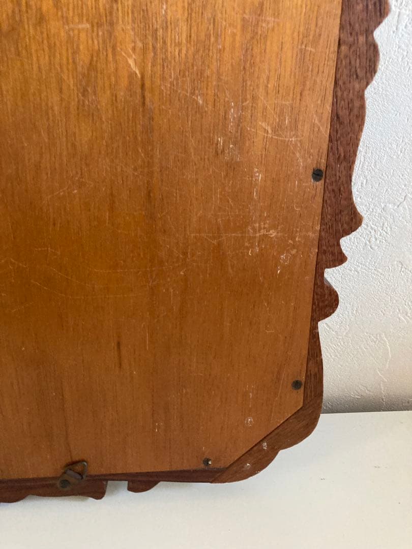 アンティーク ウォールミラー/鏡/ヴィンテージ　46.5×36