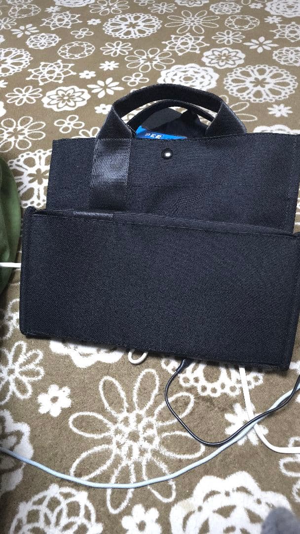 【27日迄出品】PES×ear トートバッグ 黒 キャンバス美品