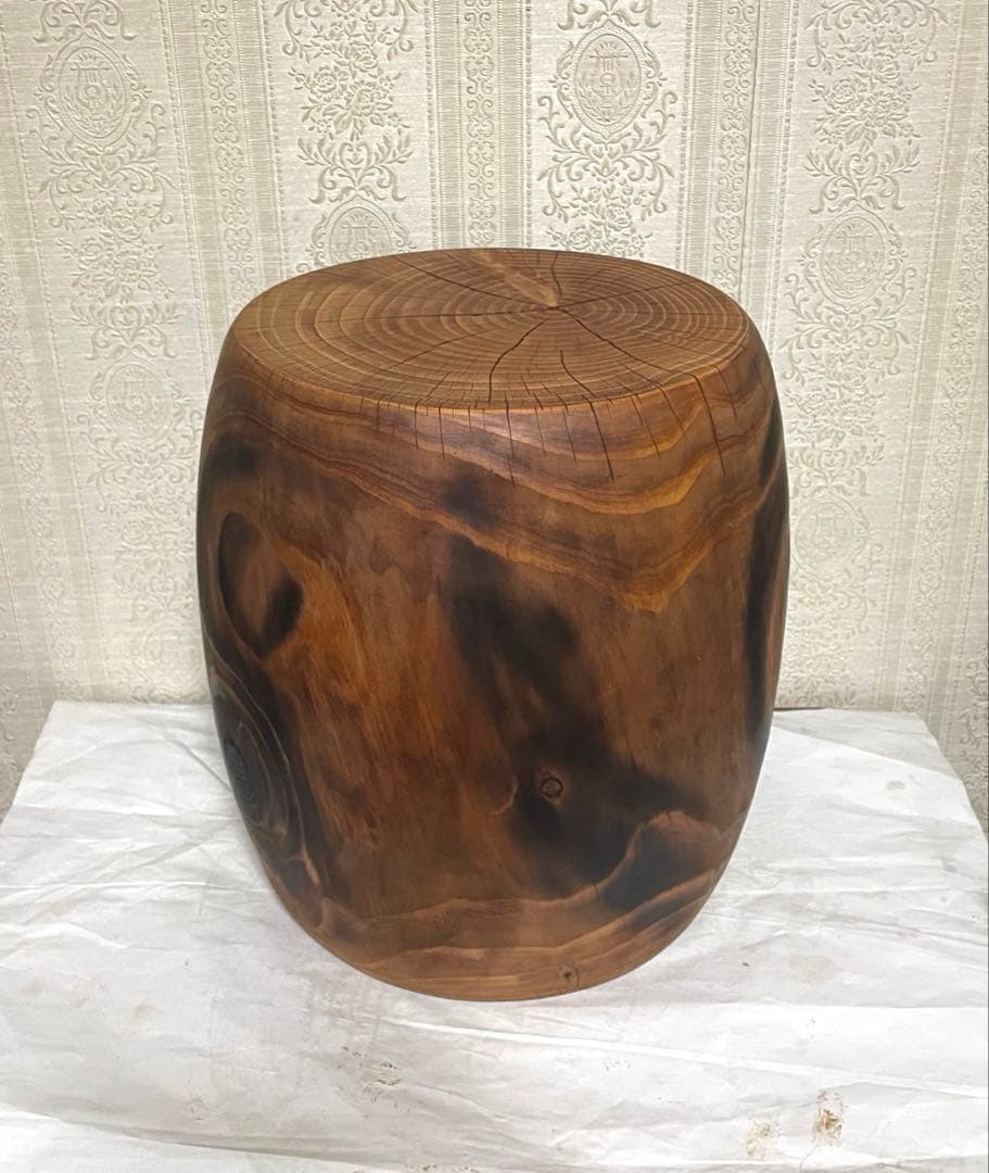 丸太　スツール　花瓶台　植物台