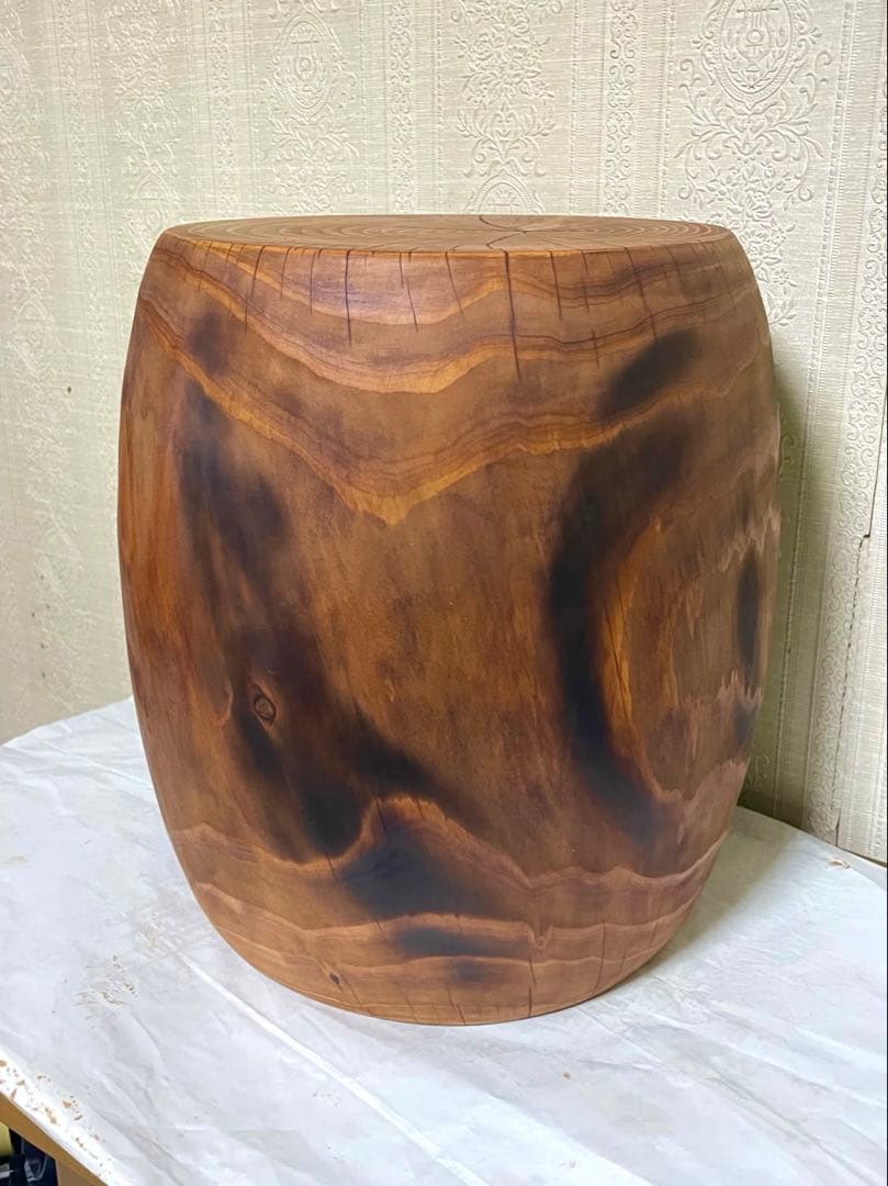 丸太　スツール　花瓶台　植物台