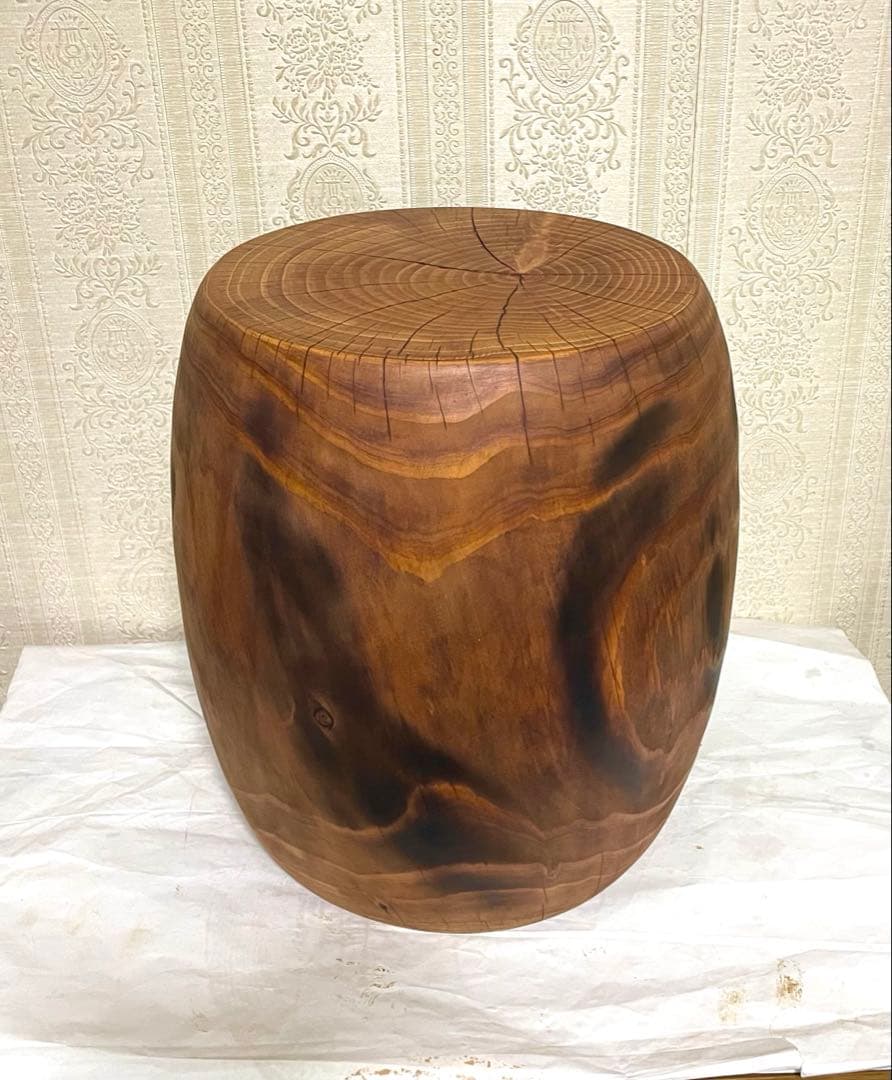 丸太　スツール　花瓶台　植物台