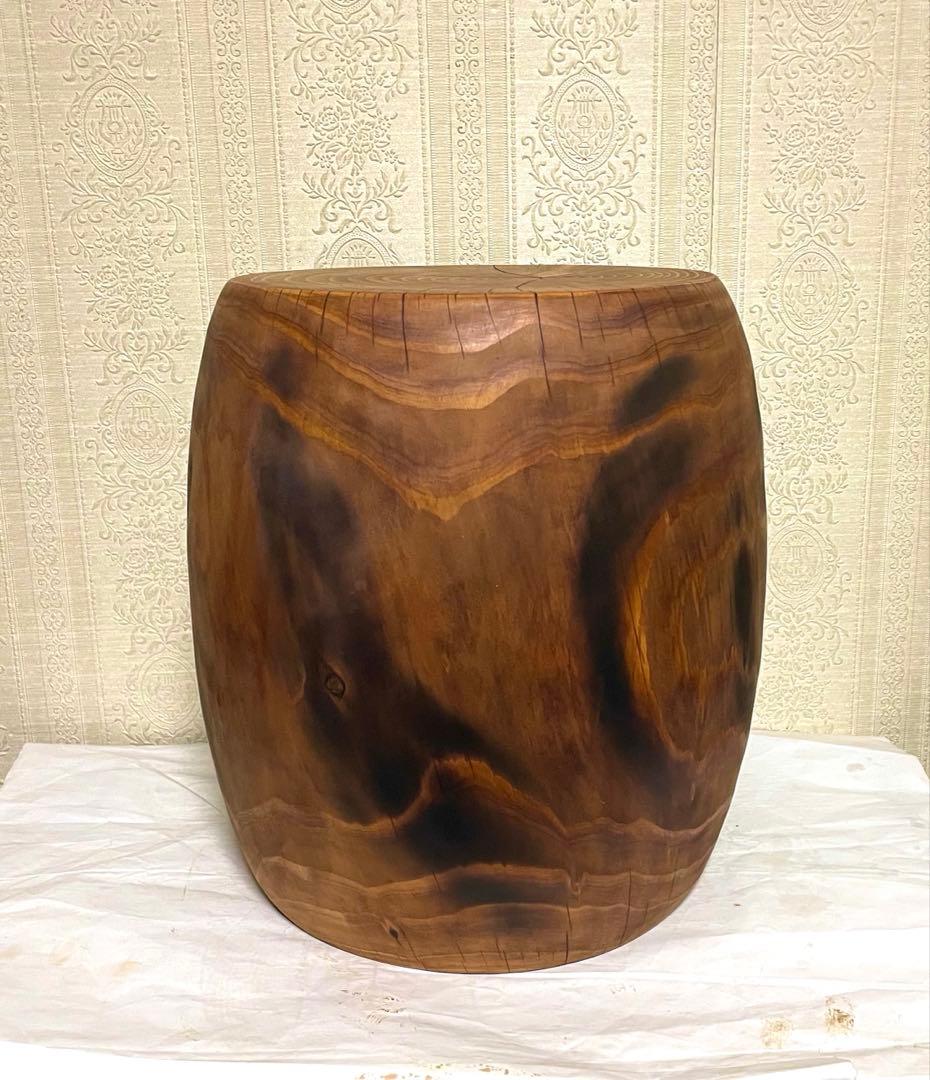 丸太　スツール　花瓶台　植物台