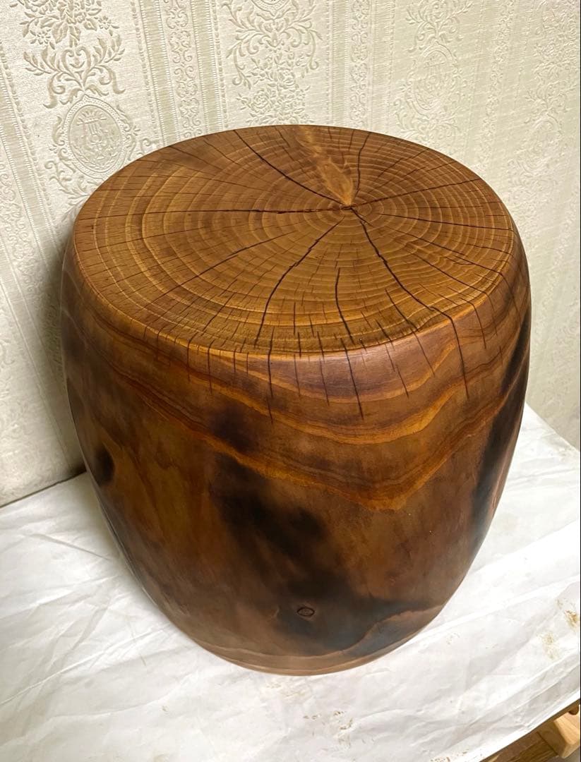 丸太　スツール　花瓶台　植物台