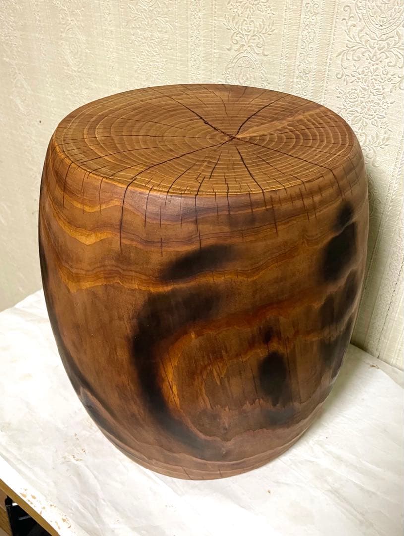 丸太　スツール　花瓶台　植物台