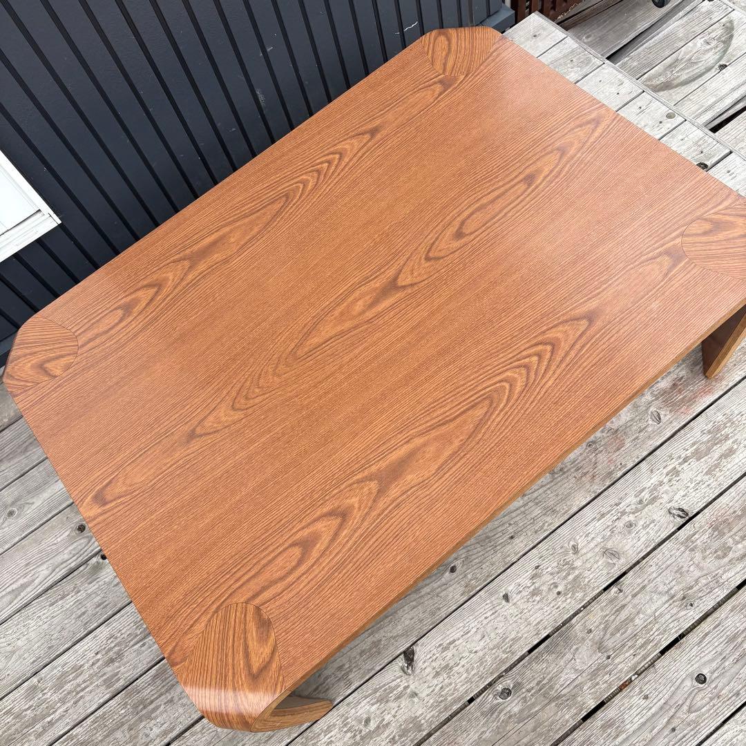 天童木工 TENDO 木製座卓 プライウッド ローテーブル 曲木 昭和レトロ