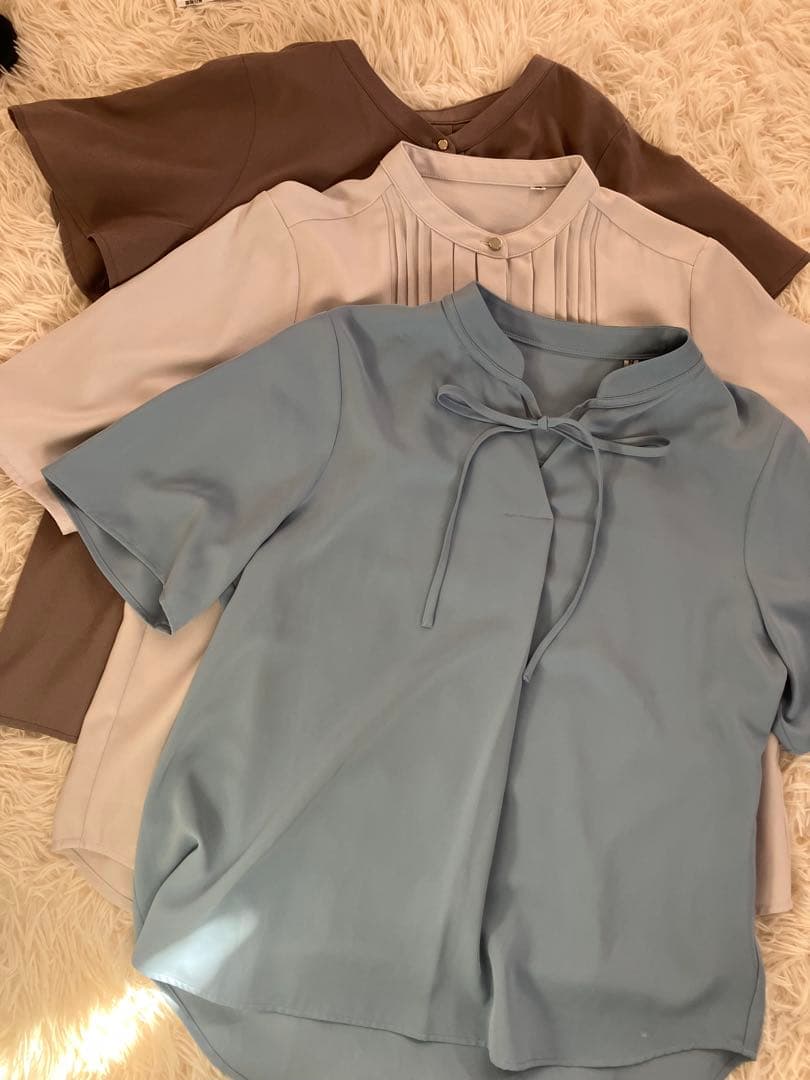 半袖ブラウス ９点セット➕ニットとカーディガンまとめ売り