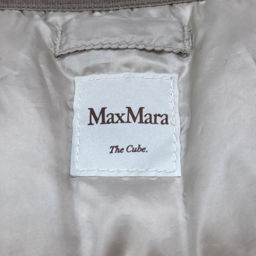 【美品】マックスマーラ ザキューブ ダウンベスト インナーダウン 42 グレー系