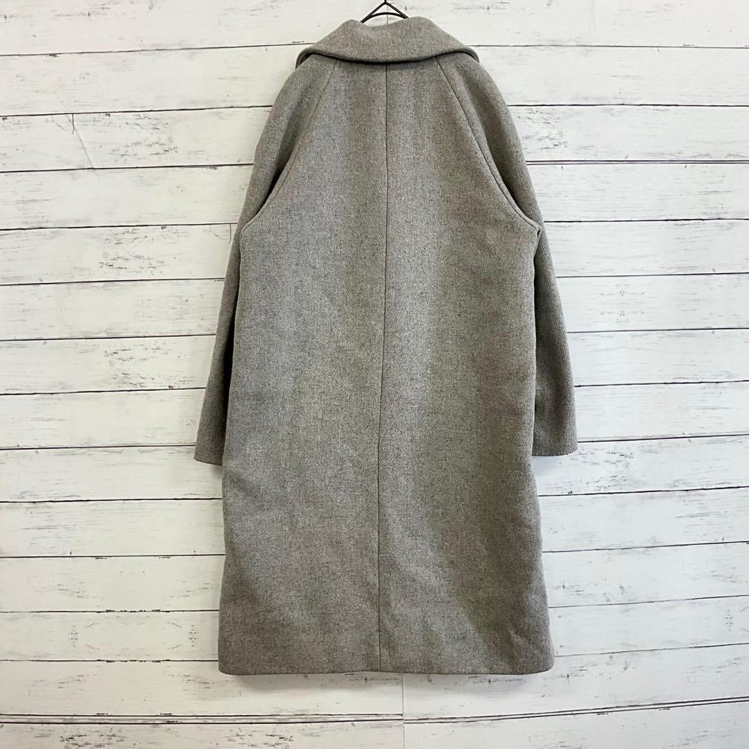 ナノユニバース ロングコート ライトグレー F 秋冬 きれいめ 大人上品 通勤