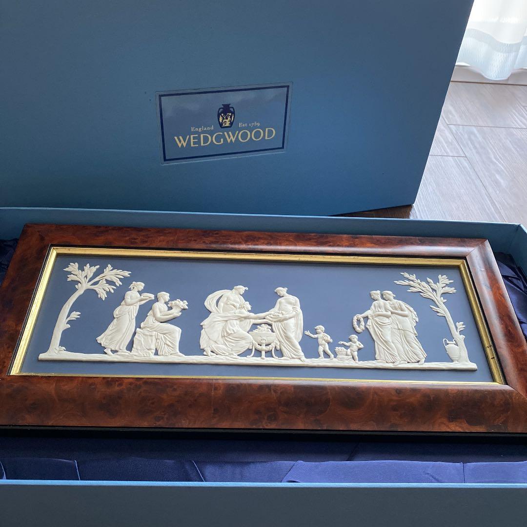 世界限定200枚　ウェッジウッド　ジャスパー　レリーフ額