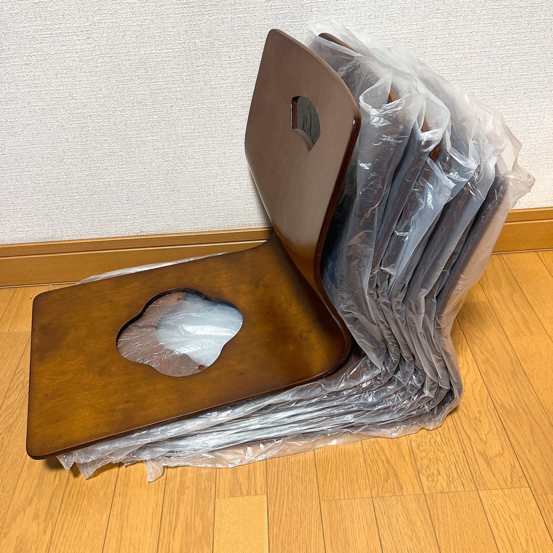 新品未使用 光製作所 HIKARI 座椅子 8脚セット 木製 曲木 和家具