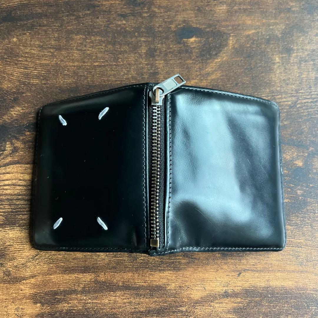 MAISON MARGIELA 二つ折り財布　ブラック　レザー