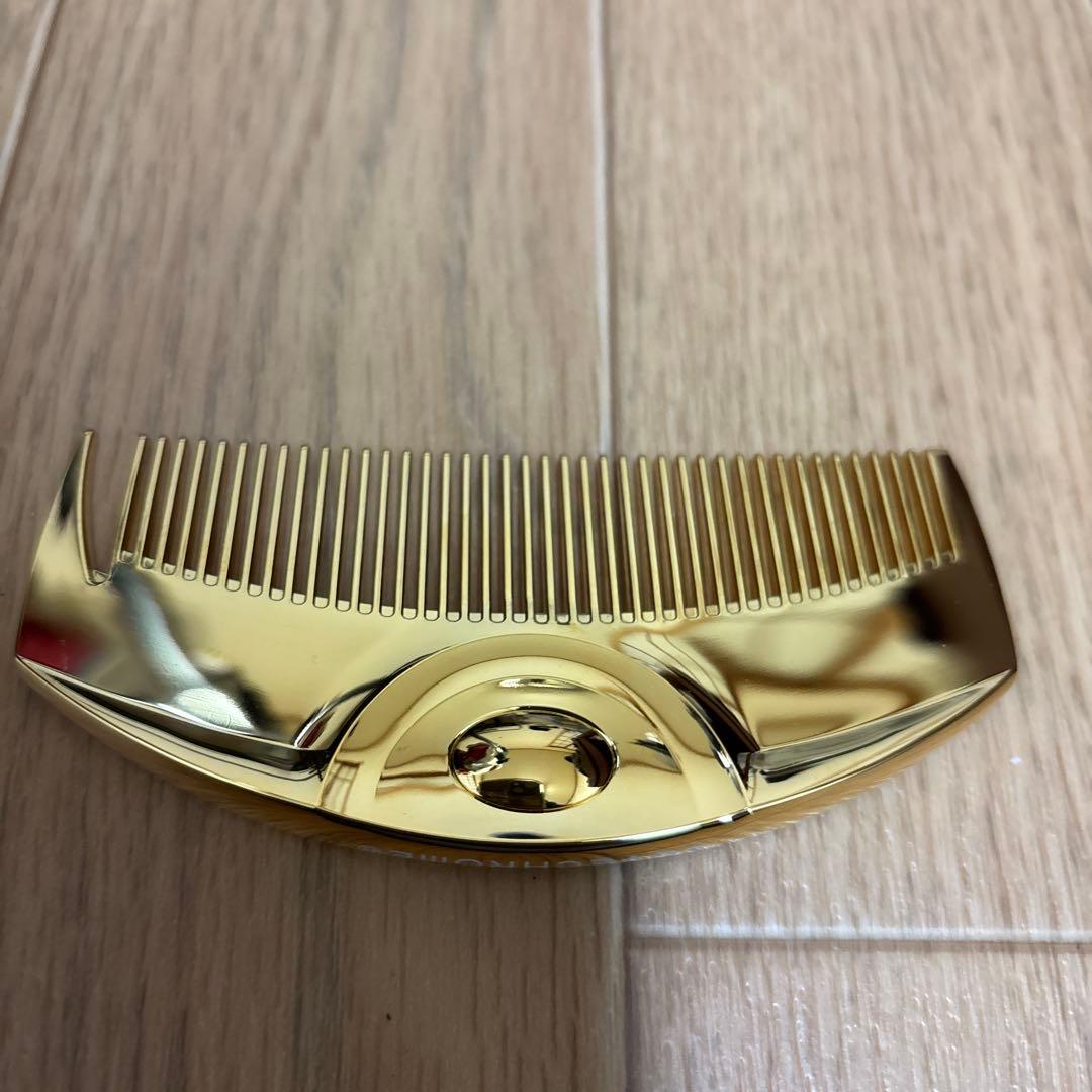 【麦ちゃん】LOVECHROME ゴールド コーム 収納袋付き