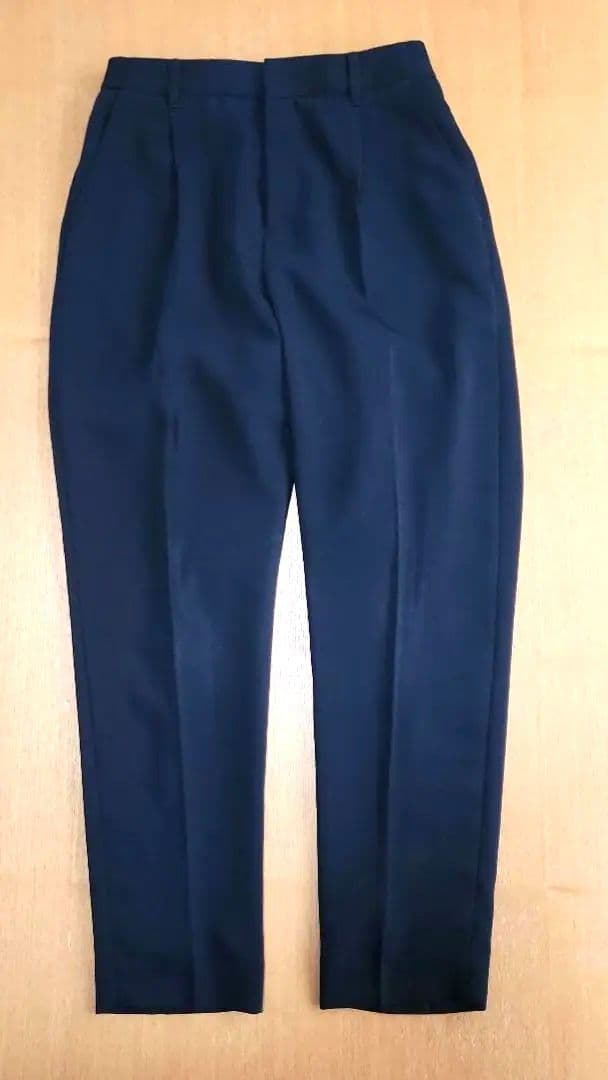 INDIVI インディヴィパンツスーツ ネイビー ノーカラー 38サイズ