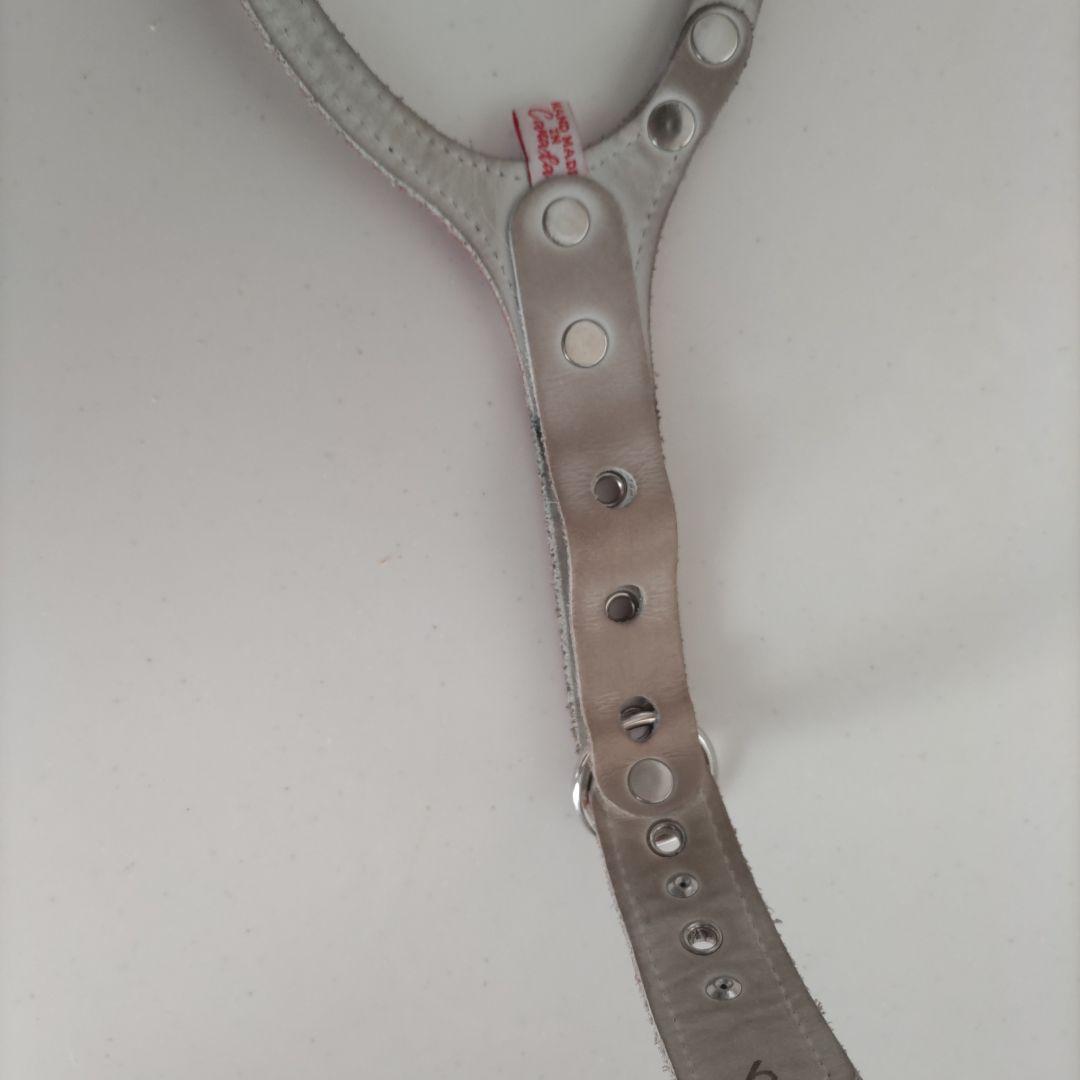 バディ－ベルト ハ－ネスBBベルト ６号エナメルレッド！ スワロフスキー付き