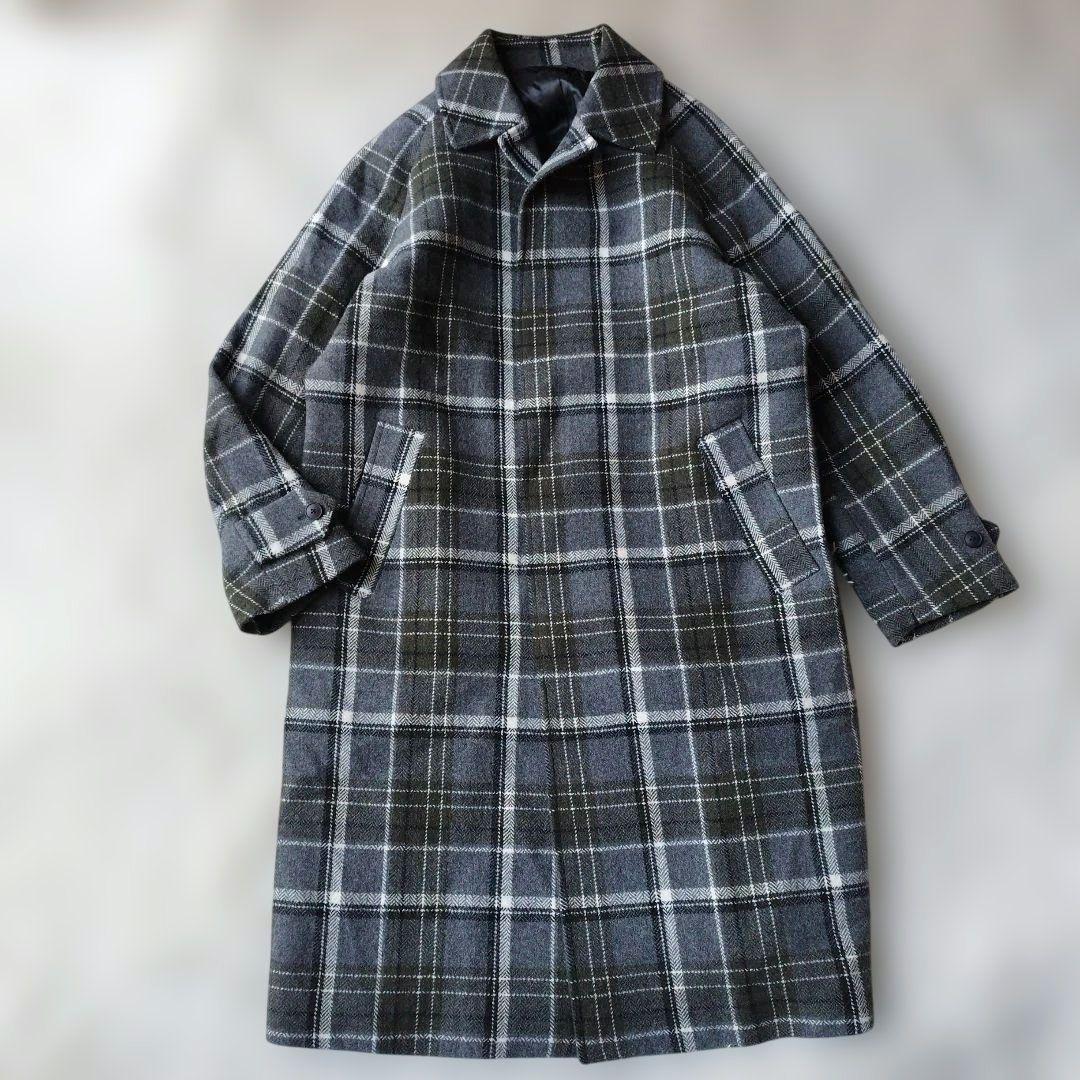 極美品✨イーヴォ ラグランスリーブバルカラーコート イタリア製 S相当