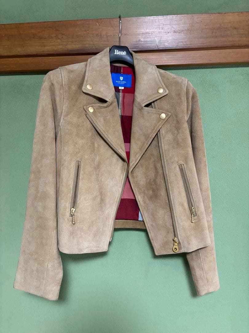 BLUE LABEL CRESTBRIDGE スエードライダースジャケット 38