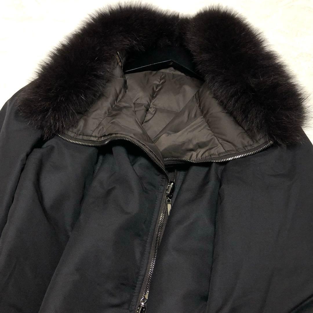 未使用級　エスマックスマーラ　ダウンジャケット　リバーシブル　ダークモカ✨