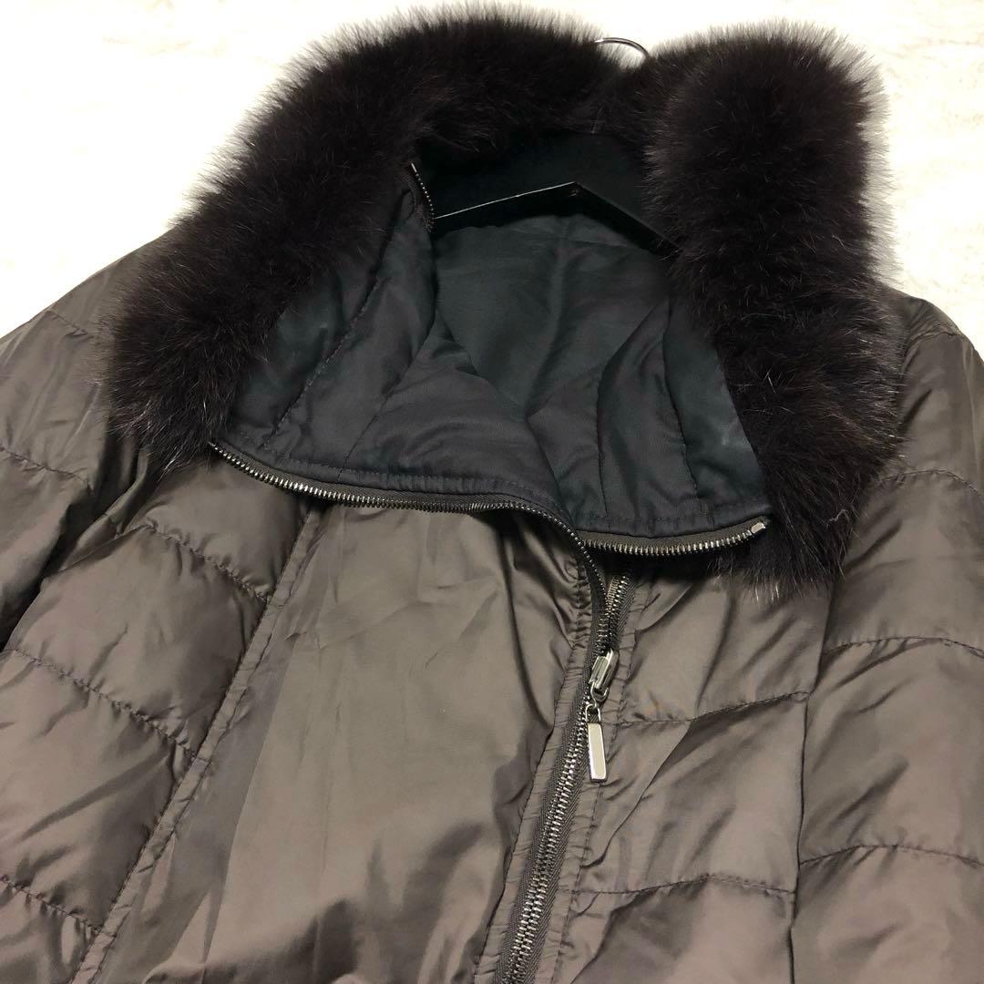 未使用級　エスマックスマーラ　ダウンジャケット　リバーシブル　ダークモカ✨