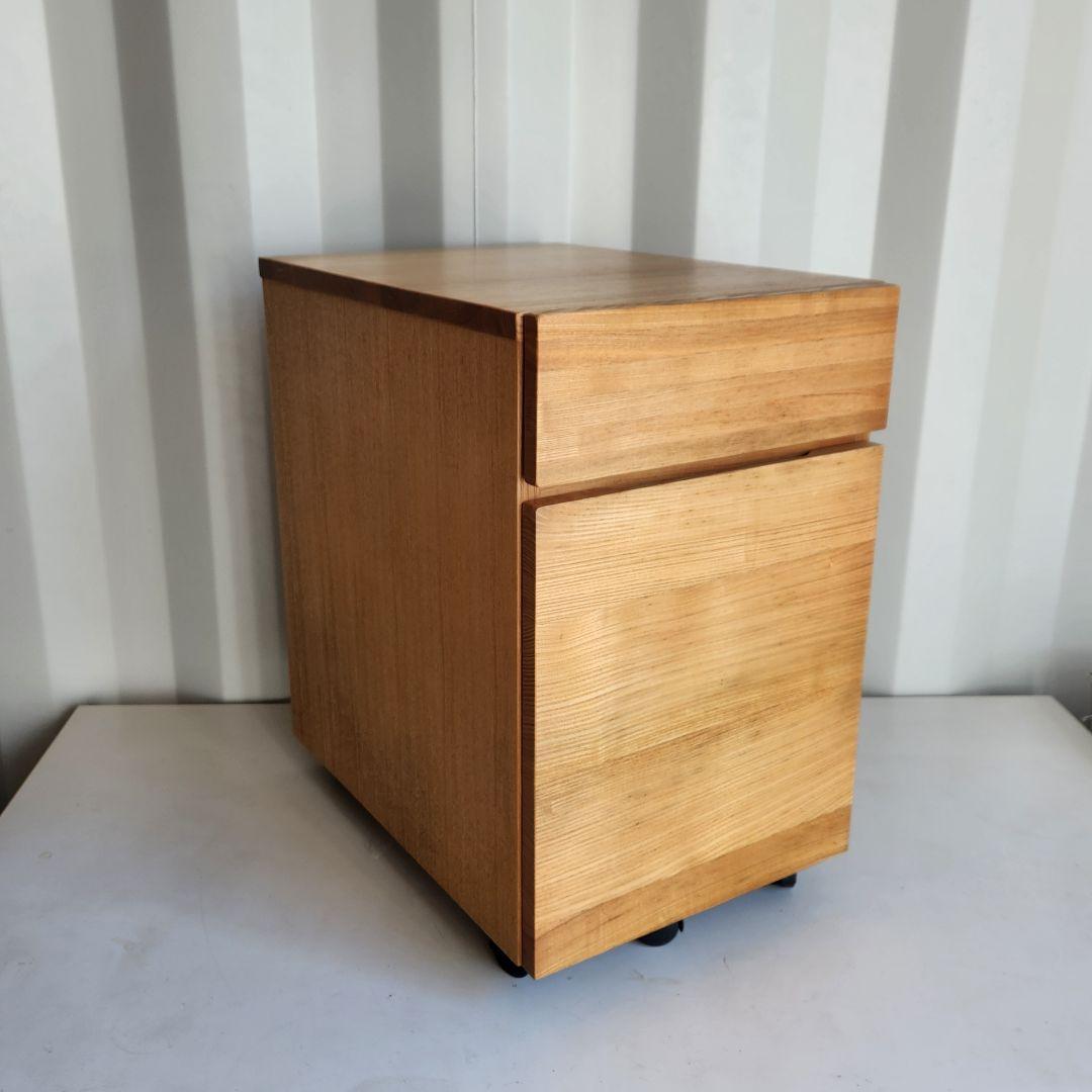 廃盤モデル　無印良品 木製 デスクキャビネット タモ材　➁