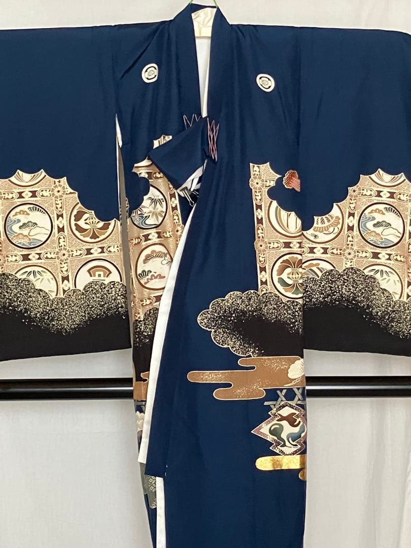 お宮参り、七五三用 男児祝い着、長襦袢付き、袴セットNo510F