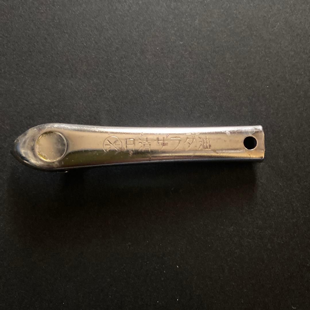 昭和レトロ・三ツ矢サイダー、アサヒビール、日清サラダ油のロゴ入り栓抜き缶切り三点