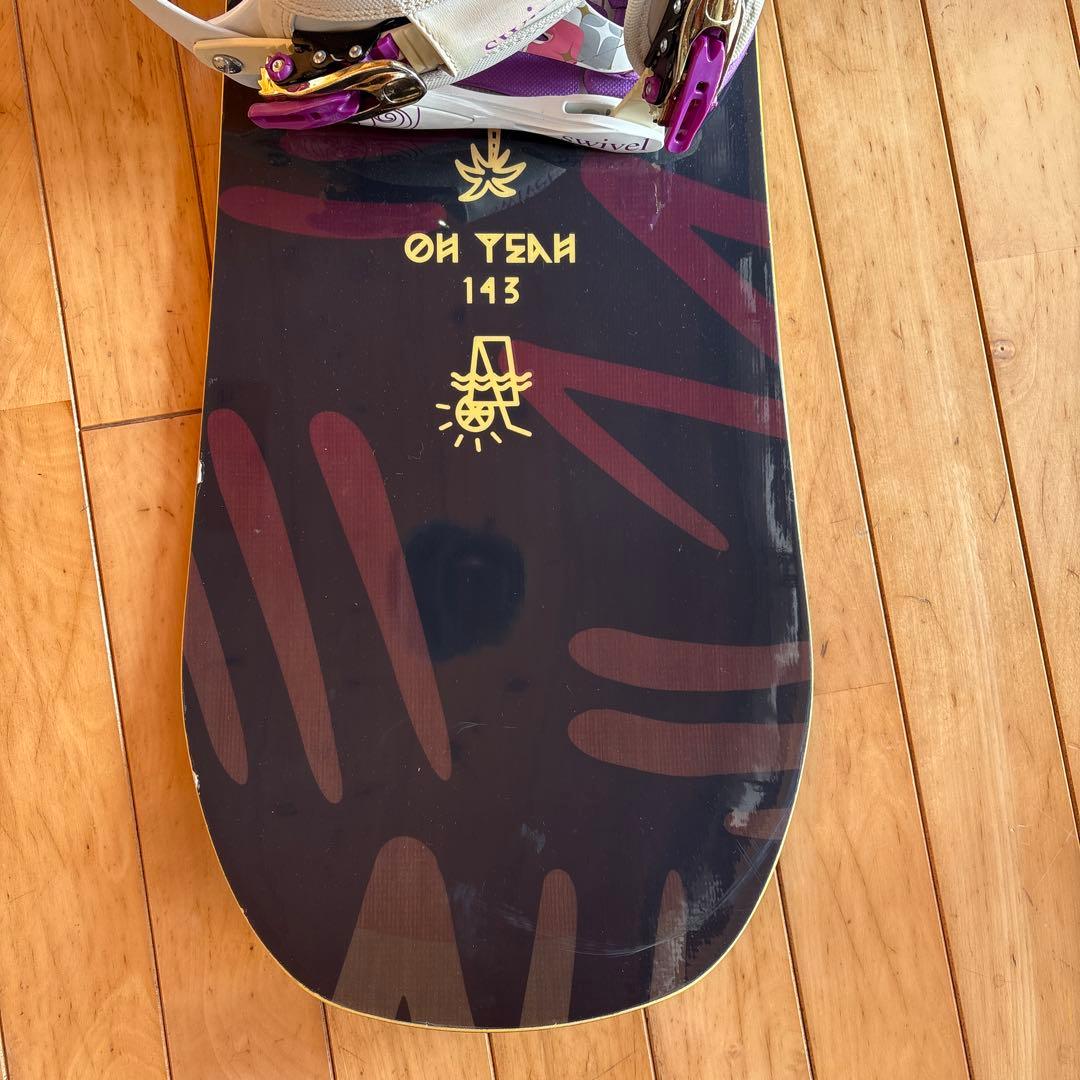 SALOMON スノーボード　BURTONブーツ　バックセット