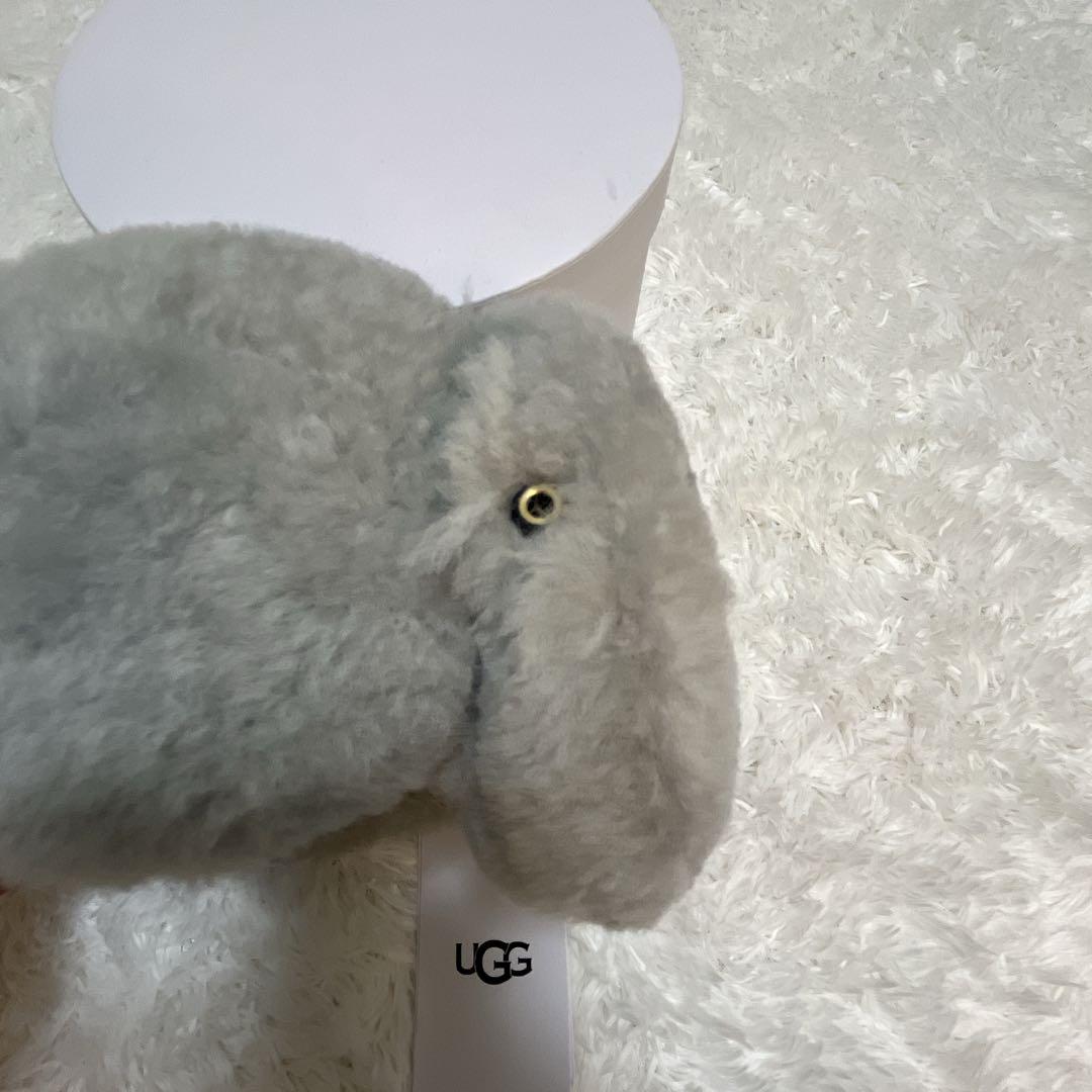 【太陽とツキ 】UGG アグ　イヤーマフ　耳当て　グレー　ボア　ロゴ