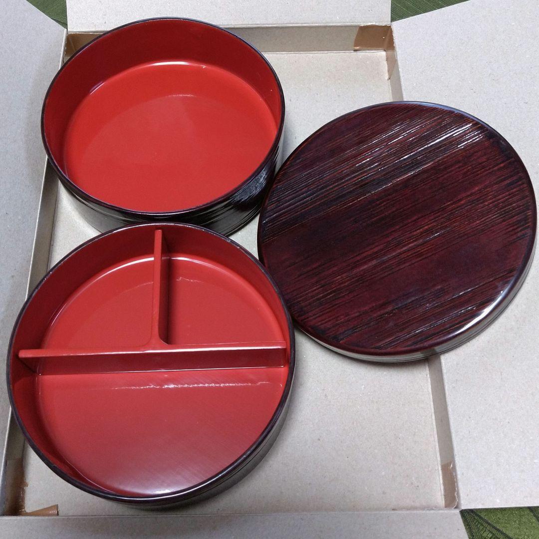 ❮新品❯輪島塗 ２段蓋付き重箱 お弁当箱