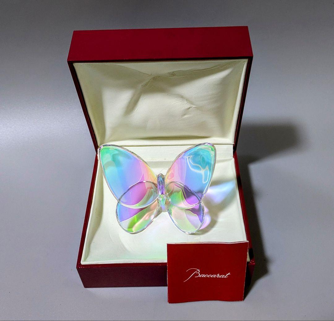 バカラ　Baccarat　ラッキーバタフライ　オブジェ　フィギュリン　クリスタル