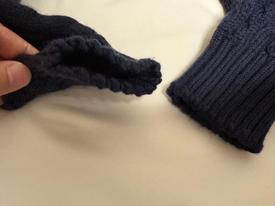 DRUMOHRショールカラー ケーブルカーディガン46