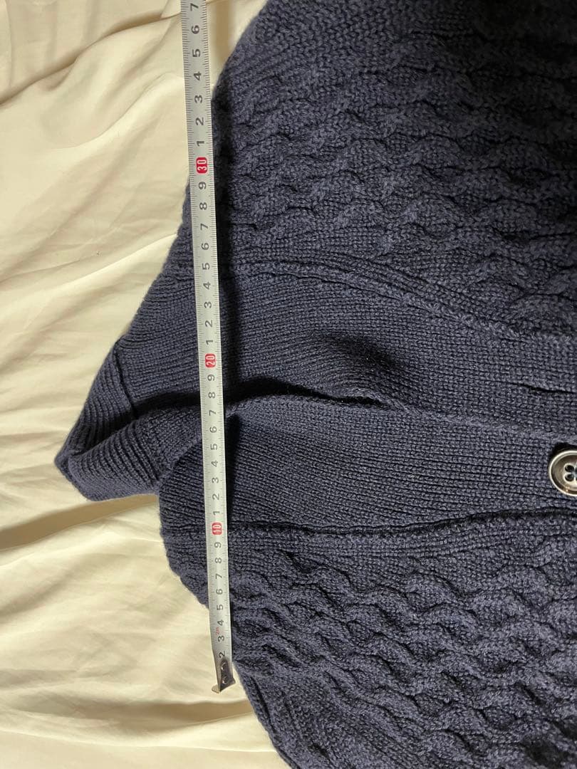 DRUMOHRショールカラー ケーブルカーディガン46