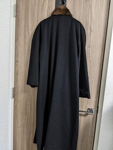 A948　未使用保管品　セーブル　カシミヤ100％　ロングコート　毛皮