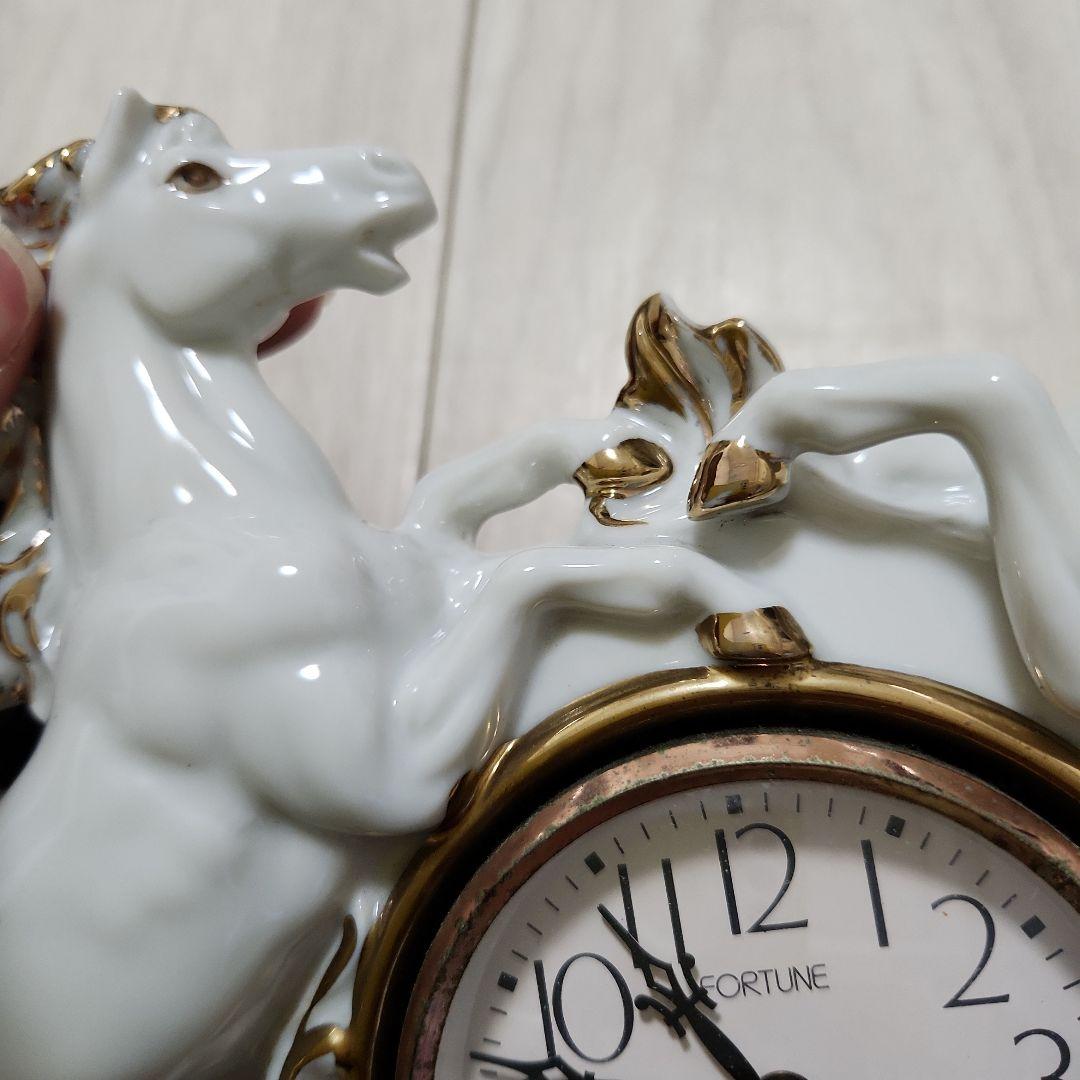 fortune　ジュエリークォーツ　置時計　馬